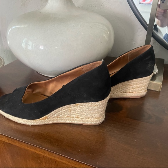 H&M Peep Toe Espadrille Wedge - 8.5 - Picture 2 of 5